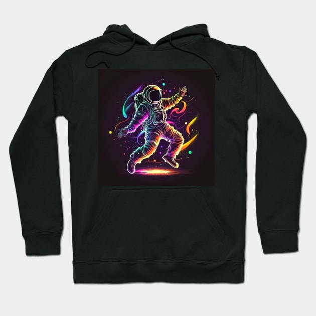 Astronaut dancing in space Hoodie by ramith-concept